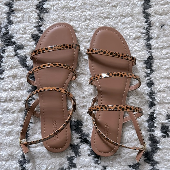 J. Crew Shoes - J.Crew leopard‎ print sandals